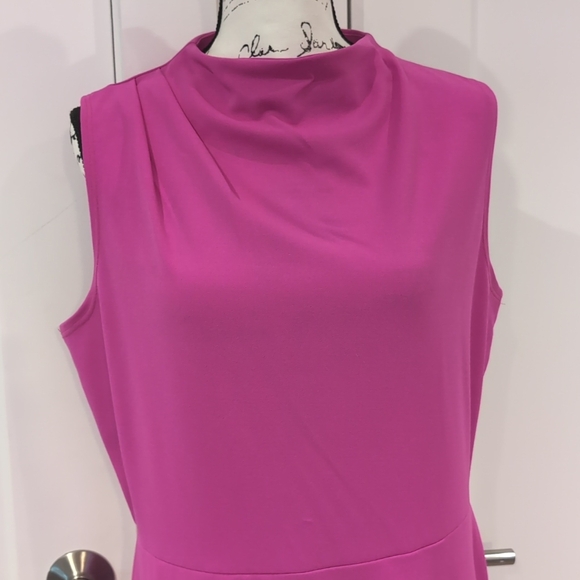 NEW fuchsia midi-dress - Picture 2 of 4